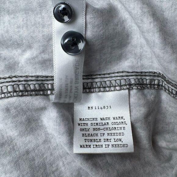 Brooklyn Brigade Shirt Mens Medium Gray Pink Crab Print Cotton Nautical Coastal - Picture 16 of 16